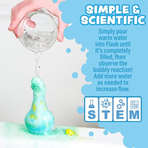 Tub Works 6 Pack TW-BPB-6 Nontoxic Bath Bombs Interactive Science Concept for Children