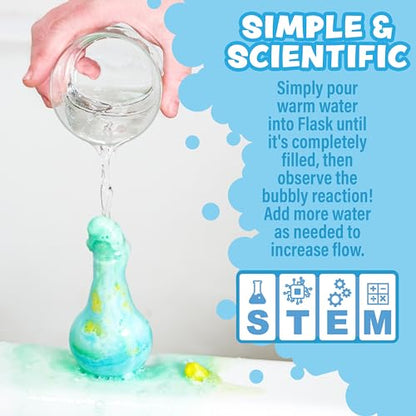 Tub Works 6 Pack TW-BPB-6 Nontoxic Bath Bombs Interactive Science Concept for Children