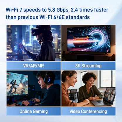SKXVYAQ Wi-Fi 7 Antenna For MSI X870 9dBi Tri Band