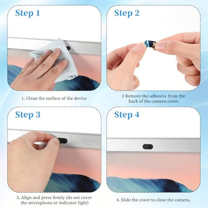 QfwdfcTrenz Flat Webcam Cover 693149 0.02" x 0.02" Universal Privacy Cover