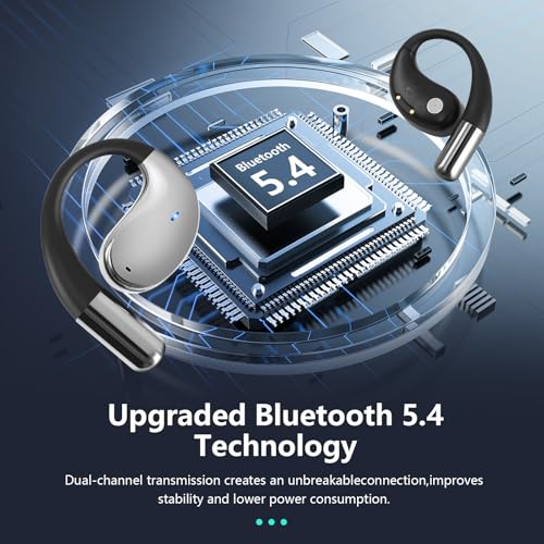 BUABMEQ YYK-Q39 Wireless Translation Earbuds 10m Bluetooth 5.4 Open Ear Design