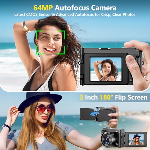 TEFTYMON 16mm DC101 64MP 4K Camera Compact Digital Vlogger