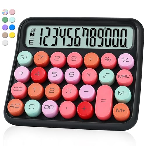 VEWINGL 5" XT-200 Standard Function Calculator Battery Powered LCD Black Mixed Color ABS
