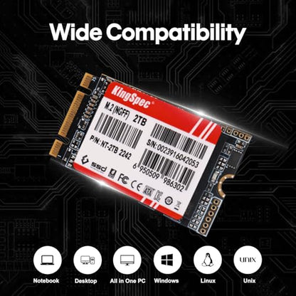 KingSpec 512GB SATA III M.2 2242 Solid State Drive