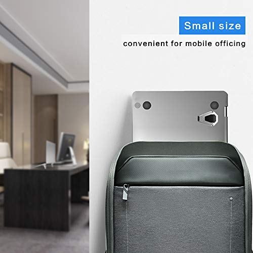 ELE DEPI 2 Pack Portable Laptop Stand DP-001 Silver Adjustable Foldable Zinc Alloy