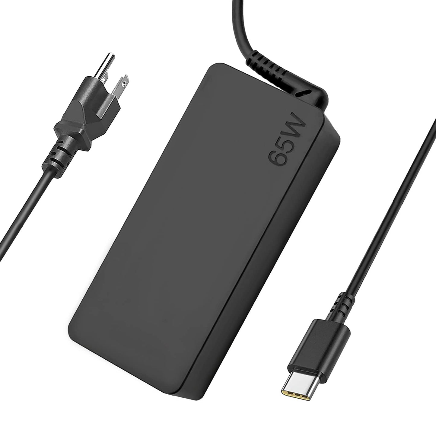 Dzytnsy 65W USB Type-C Laptop Charger Compatible with Lenovo ThinkPad, Yoga, ThinkBook, Chromebook, and IdeaPad Series