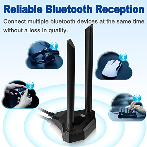 Eightwood 6.5ft Dual Band WiFi Antenna EWUA0160 2.4GHz 5GHz Omnidirectional