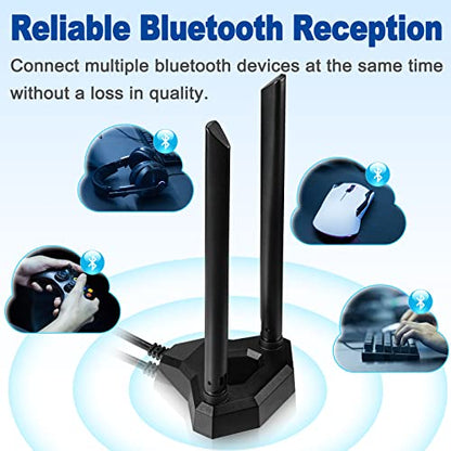 Eightwood 6.5ft Dual Band WiFi Antenna EWUA0160 2.4GHz 5GHz Omnidirectional