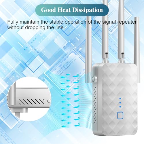 Lektem 300Mbps White Wireless Repeater
