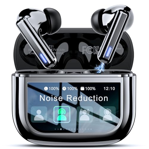 ZIUTY Wireless Earbuds T21 Bluetooth 5.3 Touch Control IPX7 Earbuds