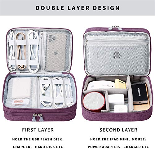 Lanola S XSS2101PL Travel Bag - 4L Capacity, 12 Compartments, Polyester Material, Purple
