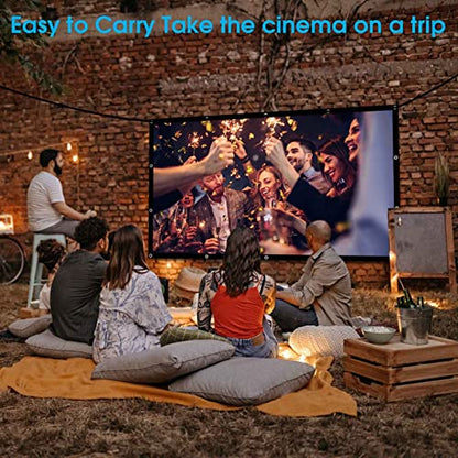 Frocopo 100 Inch Projection Screen Model Number 100 inch Projector Screen Wall Mount Manual 160° Viewing Angle