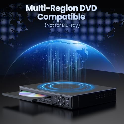 Desobry Compact HDMI DVD Player Model Standard Version 1920x1080 Multi-Format Playback