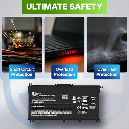NinjaBatt HT03XL 3630mAh Laptop Battery 11.55V Lithium Polymer