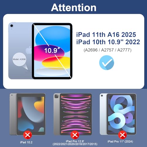 SIBEITU 2 Pack 10.9 Inch Screen Protector for iPad 10th Generation A2696/A2757/A2777