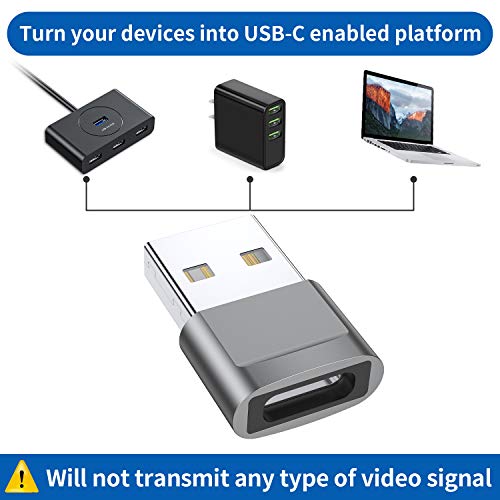 QianLink USB C Female to USB A Male Adapter 4 Count