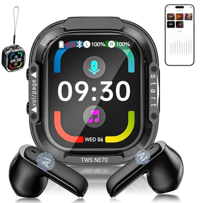 Yworlln NE70 Wireless Bluetooth Earbuds, Real-Time Translation, Supports 165 Languages, Active Noise Cancellation