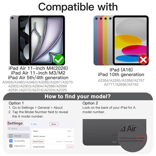 JETech 10.9 Inches 3182E Solid Case with Auto Sleep/Wake and 360 Degree Rotation
