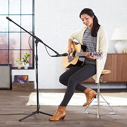 Amazon Basics Adjustable Microphone Stand TMS130 Black