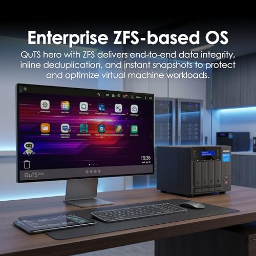 QNAP Intel Pentium Gold 2-Core 8GB Desktop NAS Diskless
