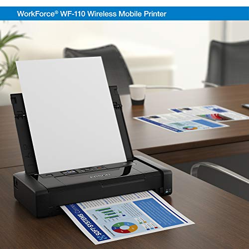 Epson WorkForce WF-110 5760 x 1440 dpi Portable Wireless Color Printer Model C11CH25201
