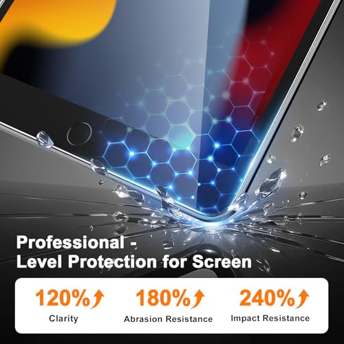 AVAKOT 10.2 Inch iPad 9th Generation Tempered Glass Screen Protector