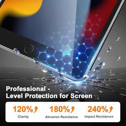 AVAKOT 10.2 Inch iPad 9th Generation Tempered Glass Screen Protector