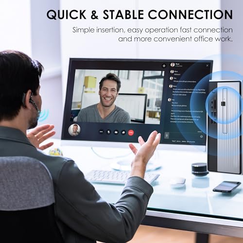 EKVANBEL A6L Wireless Bluetooth Headset 5.3 Dual-Microphone Noise Cancelling 150mAh 1000mAh Battery