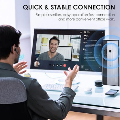 EKVANBEL A6L Wireless Bluetooth Headset 5.3 Dual-Microphone Noise Cancelling 150mAh 1000mAh Battery