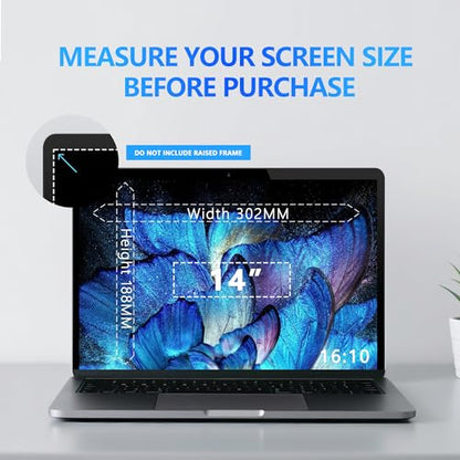 Halloive 14 Inch HH-TYFG14 16:10 4-Way Privacy Screen Shield