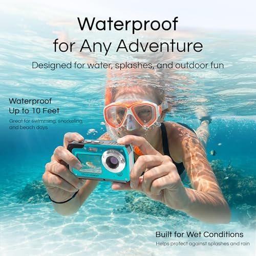 Minolta MN40WP 16GB 48MP Digital CMOS Camera with LCD Display and Waterproof Capability