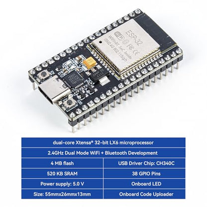 SunFounder ESP32 Ultimate Starter Kit 320+ Components Bluetooth Compatible with Linux