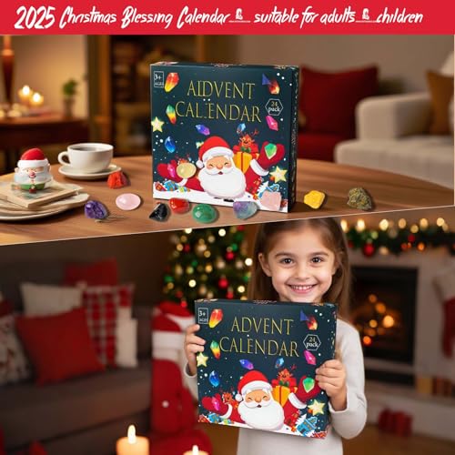 RJINGSHI 24 Natural Crystals Advent Calendar Cc2026 - 16 ounces