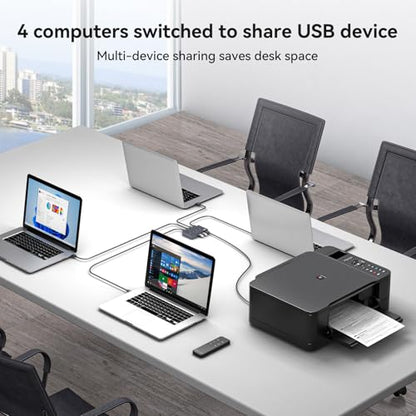 TJCXELE 1 Count TJUS-03USB Switch 202E USB 3.2 4-Port