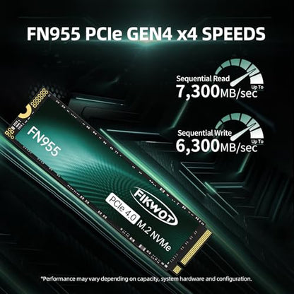 Fikwot 1TB FN955 NVMe SSD PCIe 4.0 M.2 2280 Internal Solid State Drive