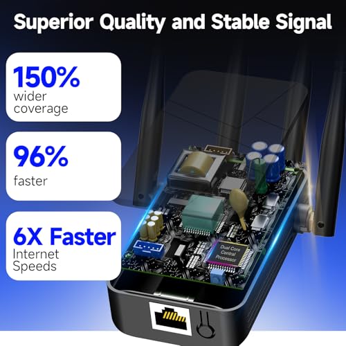 Baetaey 2026 WiFi Extender, 15000 sq. ft Coverage, 300 Mbps, Single-Band, Wireless Repeater