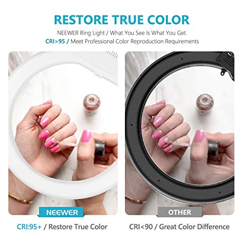 NEEWER 18 Inch LED Ring Light RL-18 55W Cold Shoe Photography
