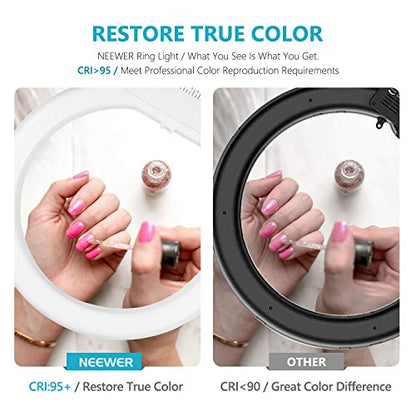 NEEWER 18 Inch LED Ring Light RL-18 55W Cold Shoe Photography