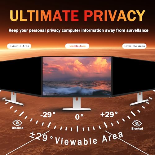 Halloive 27 Inch HH-TYFK27-2pack 16:9 Anti-Glare Privacy Screen Filter