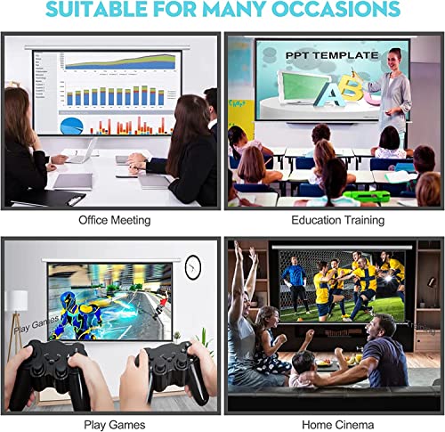 DINAH 120 Inch 120inch Projector Screen - Ceiling Mount - Matte Finish - 160 Degree Viewing Angle - Automatic Operation - Vinyl