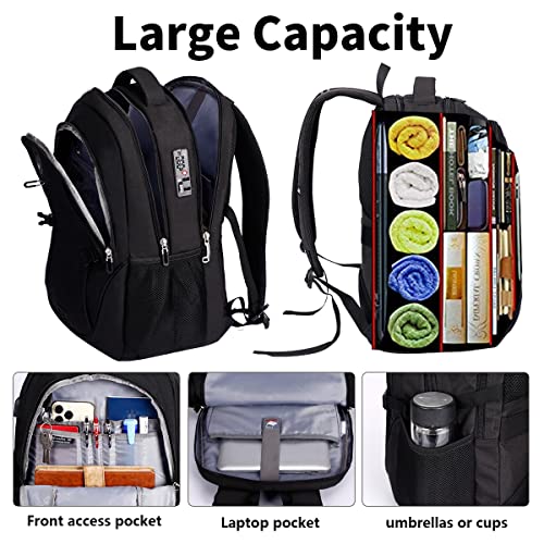 SHRRADOO 50L A16017 Laptop Backpack Water Resistant Adjustable College Travel Bag