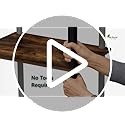 Furinno 3-Tier Narrow 18061APBK Display Rack Storage Shelf Amber Pine/Black