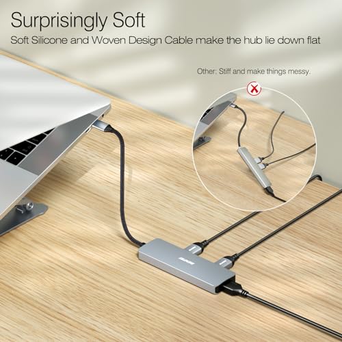 BENFEI USB Type-C Hub 5-in-1 Model BNF-USBC-0360G Aluminum USB Hub
