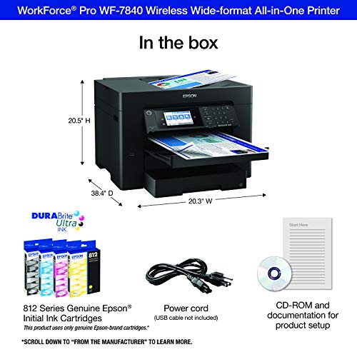 Epson Workforce Pro WF-7840 Inkjet Printer 4800 x 2400 dpi
