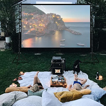 TOWOND 150'' da-hanl-kag8 4K HD Portable Projection Screen