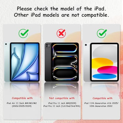BERSEM 2-Pack PET Film Screen Protector for iPad Air 11 & iPad 11th/10th Generation (10.9 Inch, Anti-Glare, Matte Finish)
