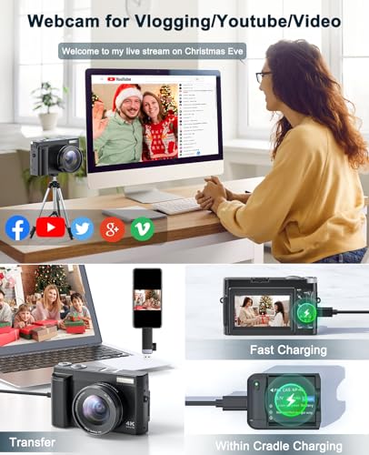 Zostuic Compact DC101 48MP 2160p CMOS Digital Camera