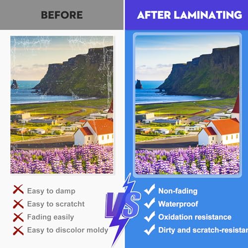 CAREGY 9 x 11.5 Inches Laminating Sheets 200 Pack 3 Mil