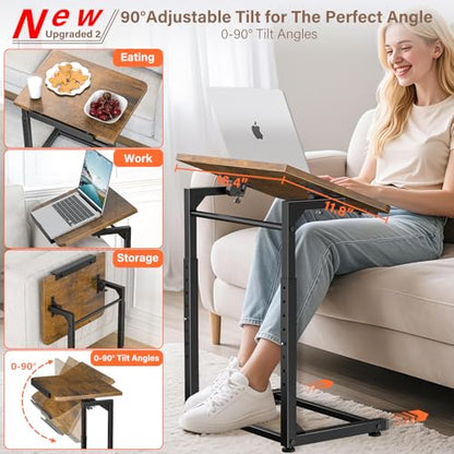 Dataroad Selead 12x16.3x31.5 inches BZ003 Tray Table Indoor Brown