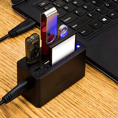 Kingwin KWCR-801U3 Super Speed USB 3.0 Hub and Card Reader Combo